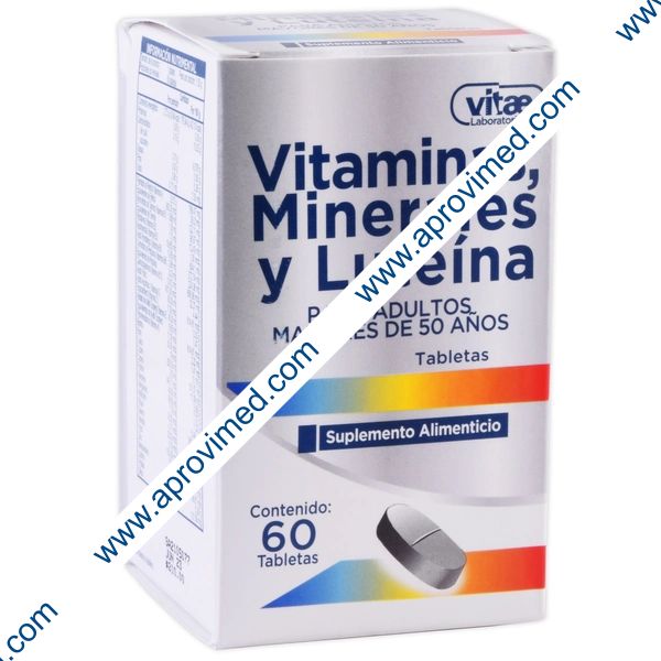 VITAMINAS, MINERALES y LUTEÍNA (Vitae) c/60 TABS. 1.52 G.
