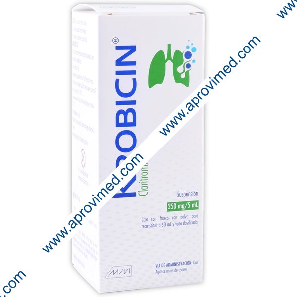 KROBICIN SUSP. Fco. 60 ML. 250 MG/5 ML.