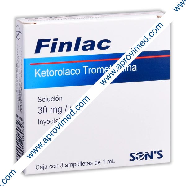 FINLAC Sol. Iny. c/3 AMPTAS. 30 MG/1 ML.