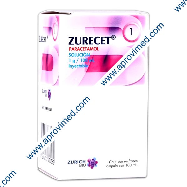 ZURECET Sol. Iny. c/1 FCO. AMP. 1 G/100 ML.
