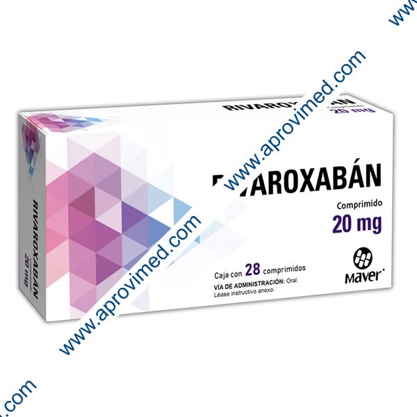 RIVAROXABÁN (Maver) c/28 COMPS. 20 MG.