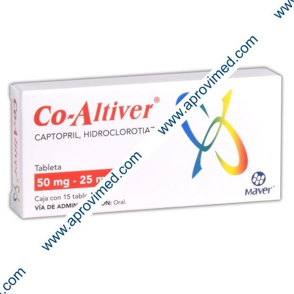 CO-ALTIVER c/15 TABS. 50/25 MG.