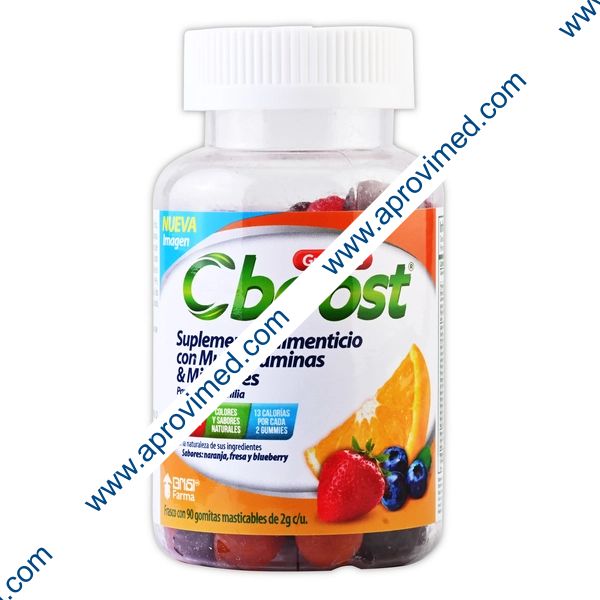 C-BOOST (Multivitaminas y Minerales P.T.FAM.) Fco. c/90 GOMITAS 2 G.