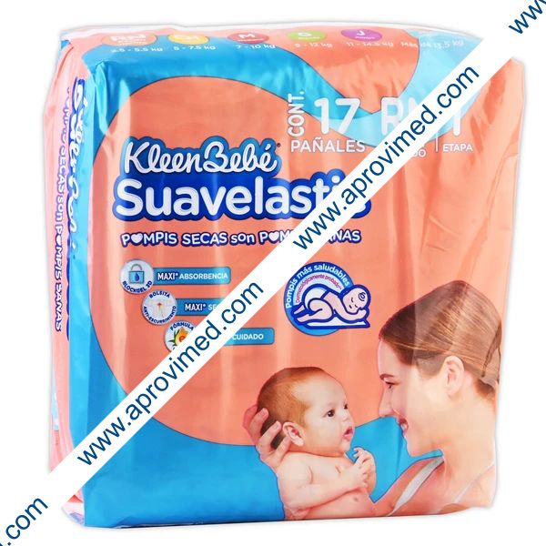 KLEENBEBÉ SUAVELASTIC RN (Etapa 1 / 2.5-5.5 Kg.) c/17 Pzs.