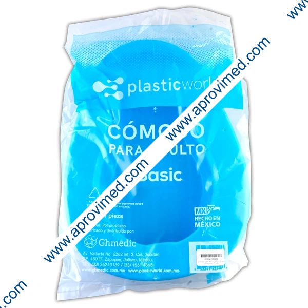 CÓMODO DE PLÁSTICO BASIC (Plastic World) Adulto c/1 Pza.