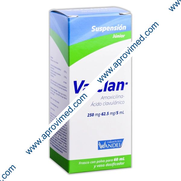 VALCLAN SUSP. Junior Fco. 60 ML. 250-62.5 MG/5 ML.