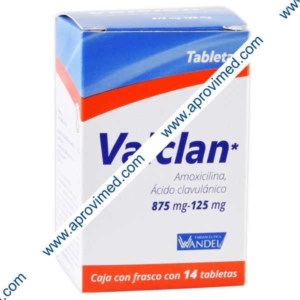 VALCLAN 12H. c/14 TABS. 875/125 MG.