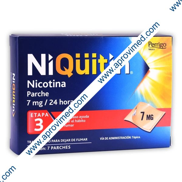 NIQÜITIN "ETAPA 3" c/7 PARCHES TRANSDÉRMICOS  7 MG.