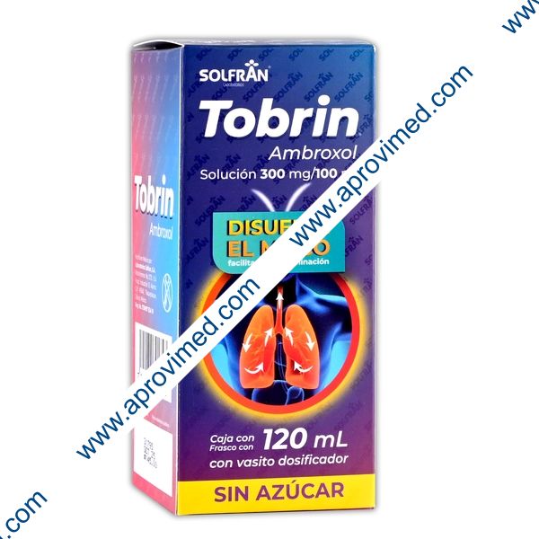 TOBRIN SOLUCIÓN s/Azúcar Fco. 120 ML. 300 MG/100 ML.