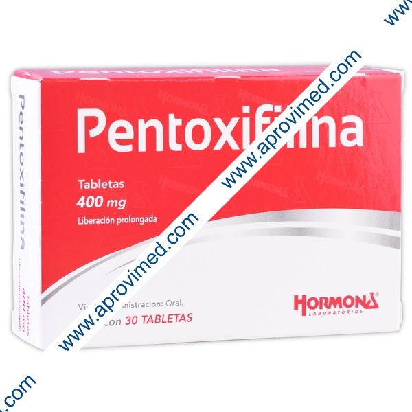 PENTOXIFILINA (Hormona) c/30 TABS. L.P. 400 MG.