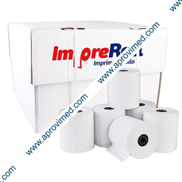 ROLLO PAPEL TÉRMICO P.VTA. Imp. Negro (ImpreRoll) 80x70mm. Cja. c/75 Pzs.