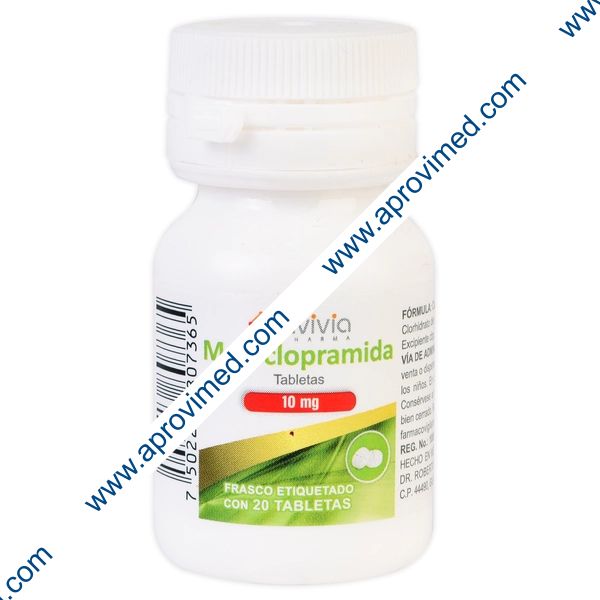 METOCLOPRAMIDA (Avivia) c/20 TABS. 10 MG.