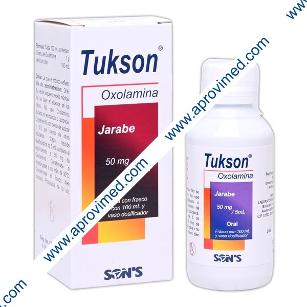 TUKSON JARABE Fco. 100 ML. 50 MG/5 ML.