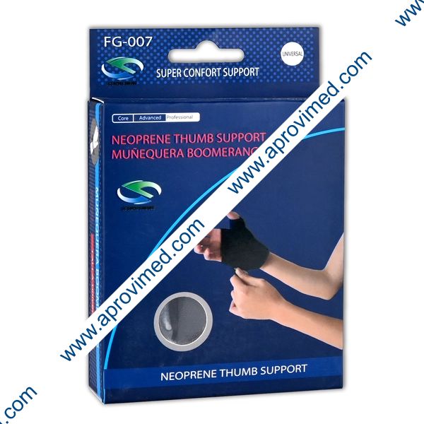 MUÑEQUERA BOOMERANG p/PULGAR (Super Confort) Universal c/1 Pza.