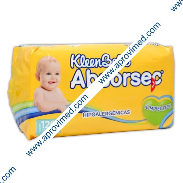 KLEENBEBÉ ABSORSEC TOALLITAS HUMEDAS Paq. c/120 Pzs.