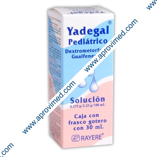 YADEGAL SOL. Pediátrico Fco. Gotero 30 ML. 0.275-2.25 G/100 ML.