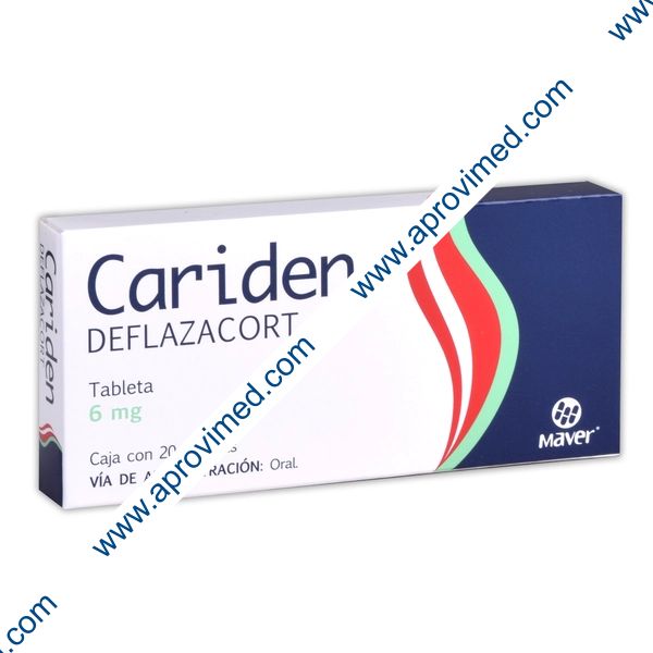 CARIDEN c/20 TABS.  6 MG.