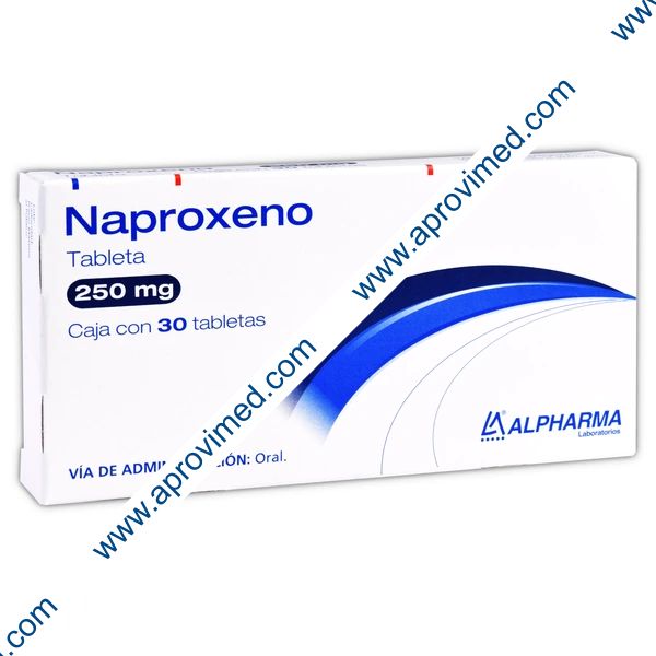 NAPROXENO (Alpharma) c/30 TABS. 250 MG.