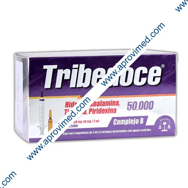 TRIBEDOCE 50,000  Sol. Iny. c/5 AMPTAS. 10-100-50 MG/2 ML. y Jeringas.