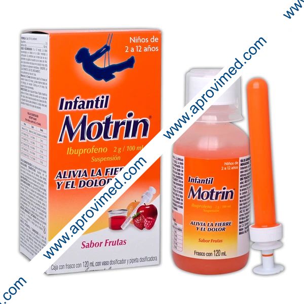 MOTRIN INFANTIL SUSP. Fco. 120 ML. 2 G/100 ML.