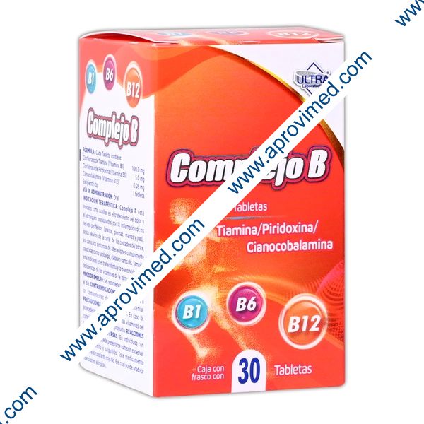 COMPLEJO B (Ultra) c/30 TABS. 100/5/0.05 MG.