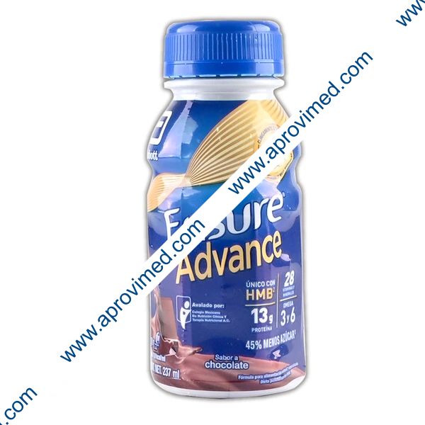 ENSURE ADVANCE LÍQUIDO Sab. Chocolate 237 ML. 1 Kcal/1 mL.