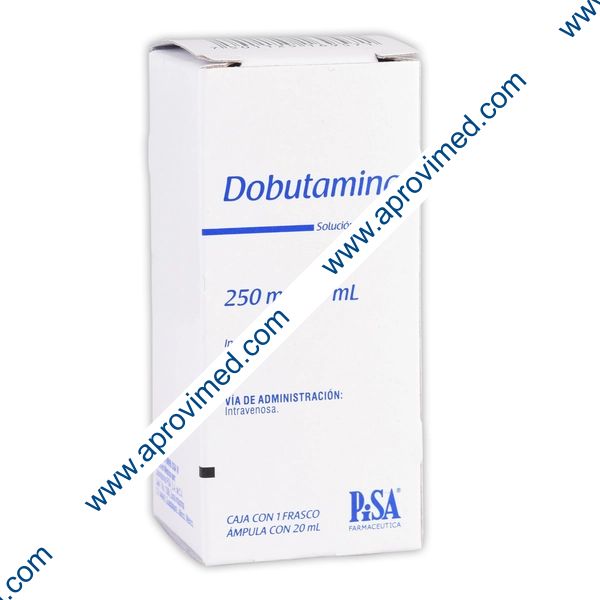 DOBUTAMINA (Pisa) Sol. Iny. c/1 FCO. AMP. 250 MG/20 ML.