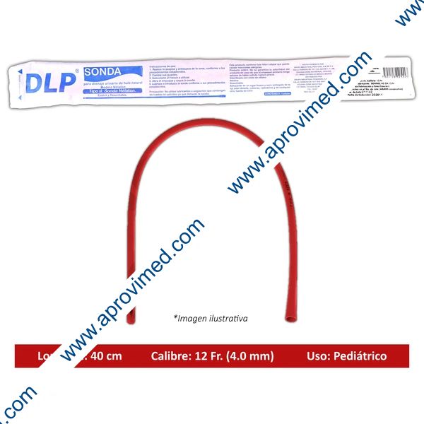 SONDA NÉLATON de LÁTEX (DLP) Long. 40cm. Cal. 12 Fr. c/1 Pza.