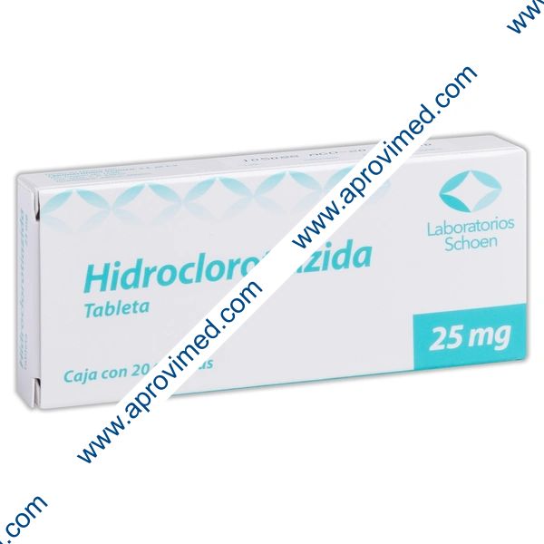 HIDROCLOROTIAZIDA (Schoen) c/20 TABS. 25 MG.