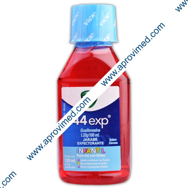 VICK 44 exp JARABE INFANTIL Sab. Cereza Fco. 120 ML. 1.33 G/100 ML.