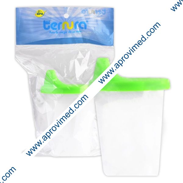 VASO CON TAPA ENTRENADORA (Ternura) Bolsa c/1 Pza.