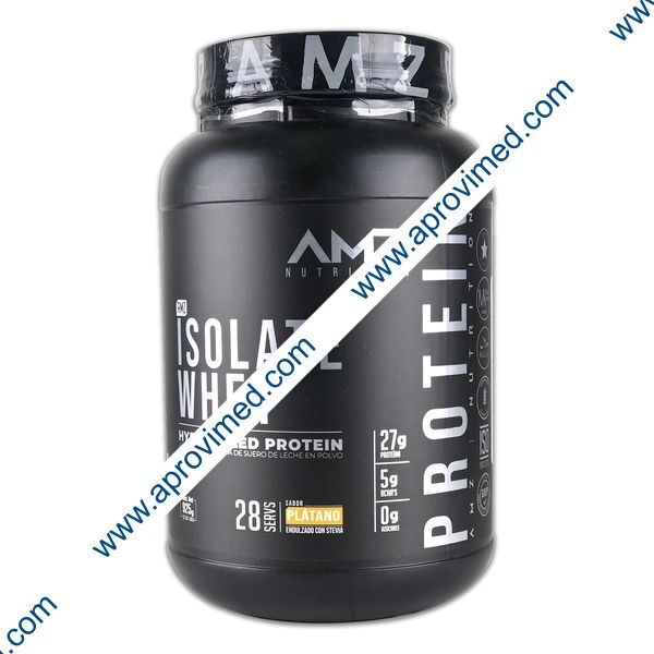 ISOLATE WHEY (AMZ) POLVO Sabor Plátano Bote  925 G.