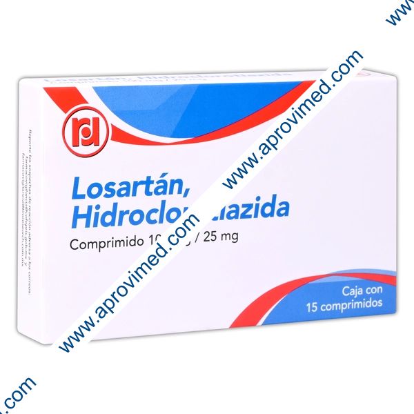 LOSARTÁN/HIDROCLOROTIAZIDA (Randall) c/15 COMPS. 100/25 MG.