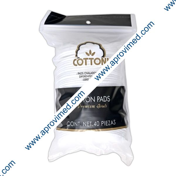 COTTONI PADS PREMIUM OVALS BLACK Paq. c/40 Pzs.