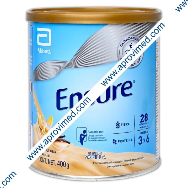 ENSURE POLVO Sab. Vainilla. LATA 400 G. 1.0 Kcal/1ml.