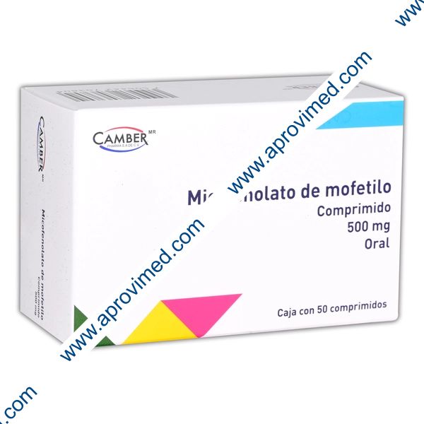 MICOFENOLATO DE MOFETILO (Camber) c/50 COMPS. 500 MG.