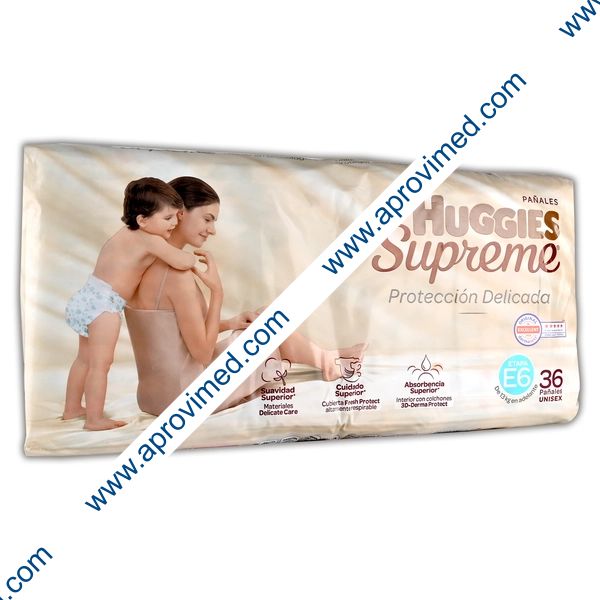 HUGGIES SUPREME Unisex (Etapa 6 / +13.5 Kg.) c/36 Pzs.