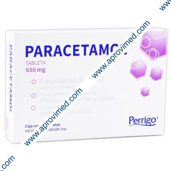 PARACETAMOL (Perrigo) c/24 TABS. 650 MG.