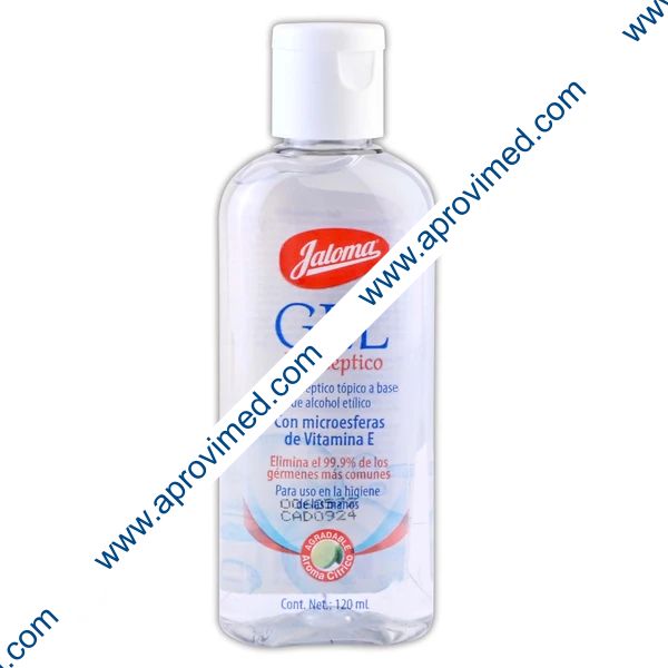 GEL ANTISÉPTICO p/MANOS c/VITAMINA-E (Jaloma) Fco. 120 ML.