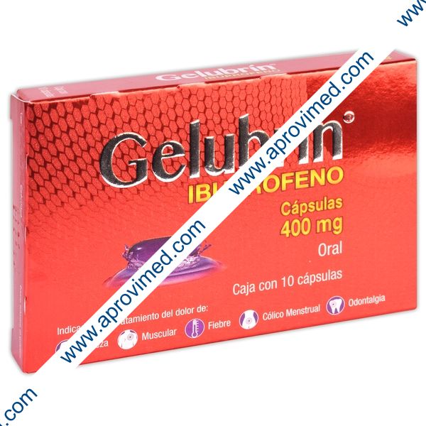 GELUBRÍN c/10 CAPS. 400 MG.