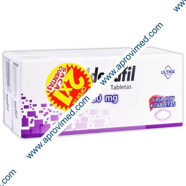 SILDENAFIL (Ultra) c/4 TABS.  50 MG. (Oferta 2x1)