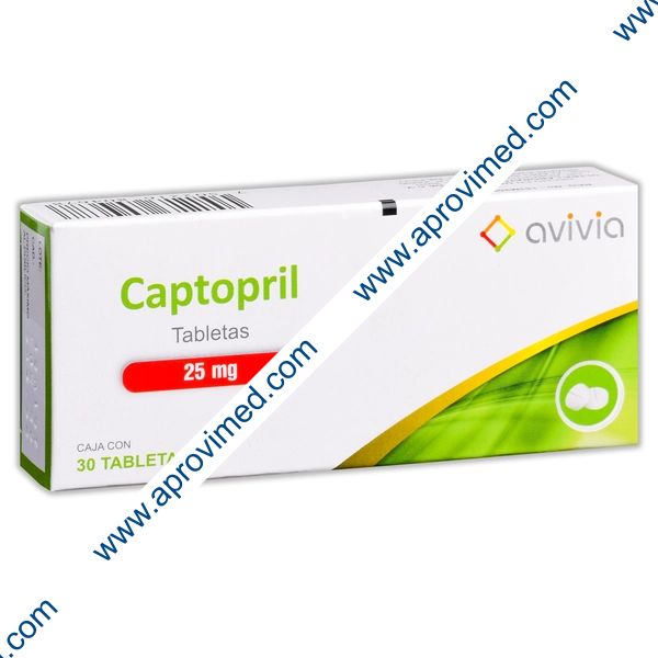 CAPTOPRIL (Avivia) c/ 30 TABS. 25 MG.