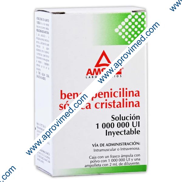 BPNA. SÓDICA CRISTALINA (Amsa) Sol. Iny. c/1 FCO. AMP. 1,000,000 UI/2 ML.