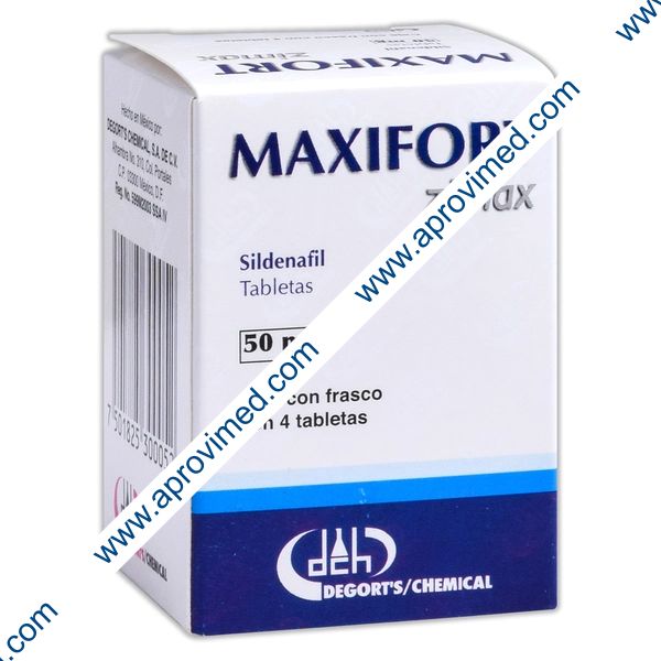 MAXIFORT Zimax c/ 4 TABS.  50 MG.
