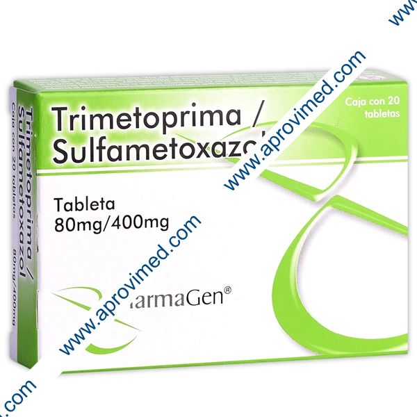 TRIMETOPRIMA/SULFAMETOXAZOL (Pharmagen) c/20 TABS. 80/400 MG.