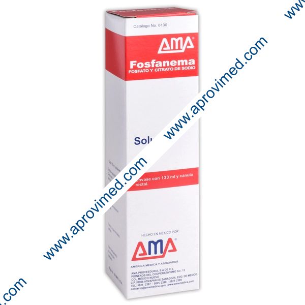 FOSFANEMA SOL. Envase c/cánula rectal 133 ML. 12-10 G/100 ML.