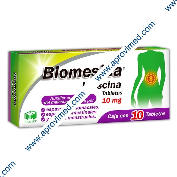 BIOMESINA c/10 TABS. 10 MG.