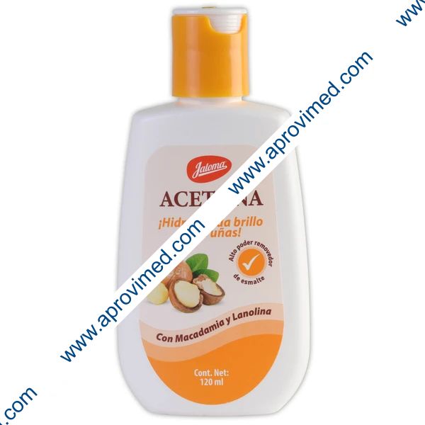 ACETONA c/MACADAMIA y LANOLINA Fco. c/120 ML.