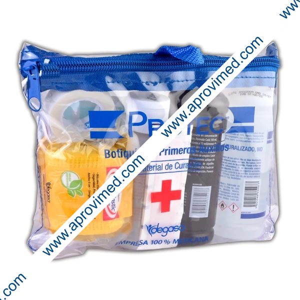 BOTIQUÍN DE PRIMEROS AUXILIOS (Protec) Bolsa c/13 Pzs.