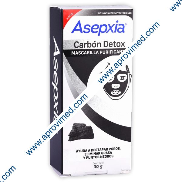 ASEPXIA Carbón Detox MASC. PEEL OFF PURFNTE. Tubo c/30 G.